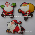 Soft PVC Rubber Santa Claus Fridge Magnet For Christmas Gifts